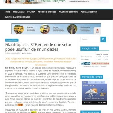 Filantrópicas: STF entende que setor pode usufruir de imunidades – Jornal Dia a Dia